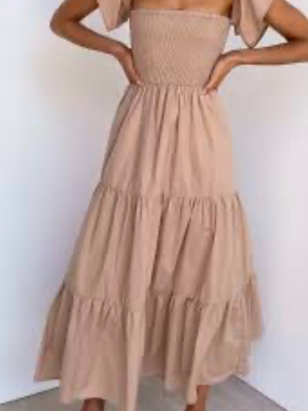 Petal and Pup tan Dobson Dress..has pockets